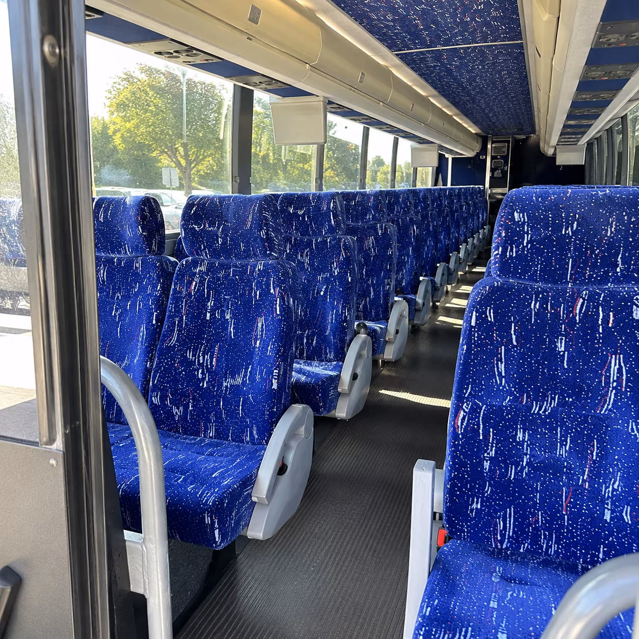 virginia beach charter bus rental interior