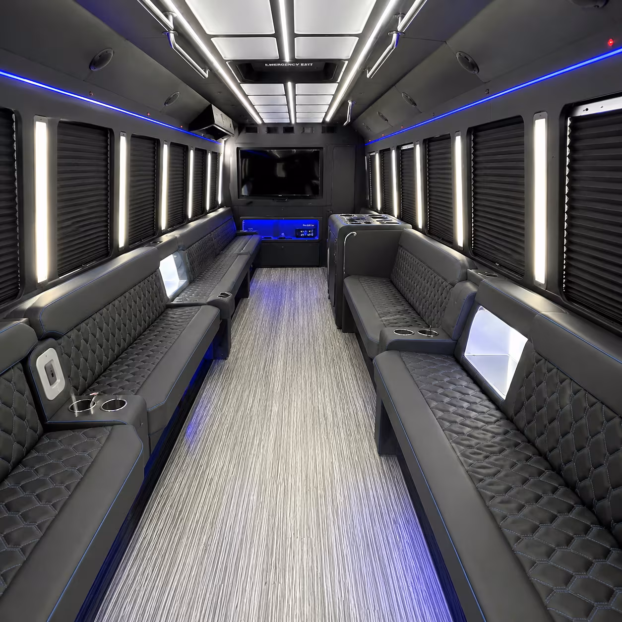 virginia beach party bus rental interior
